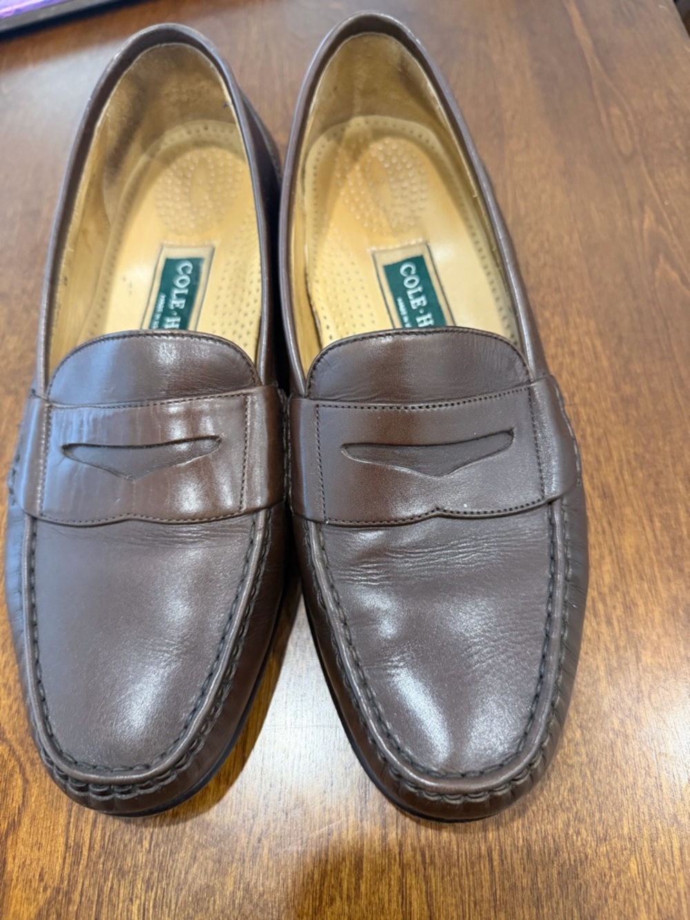 Cole Haan Dark Brown Leather Penny Loafers size 8M